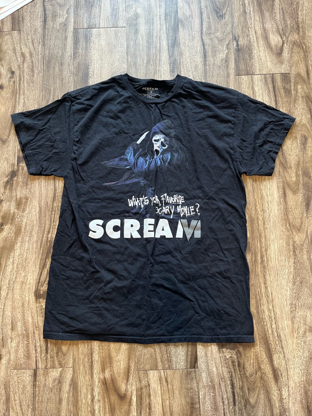 Scream Graphic Short Sleeve Tee - Black